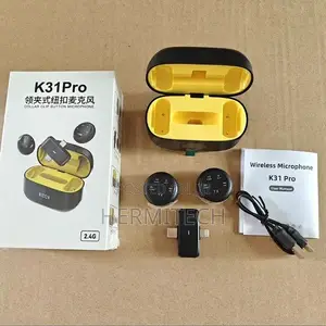 K31Pro Collar Clip Button Microphone Easy Clip on Recording