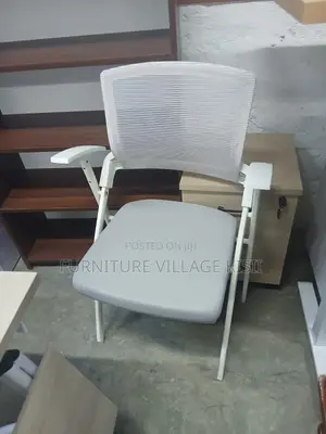 Office Chair ;White Foldable Office Chair
