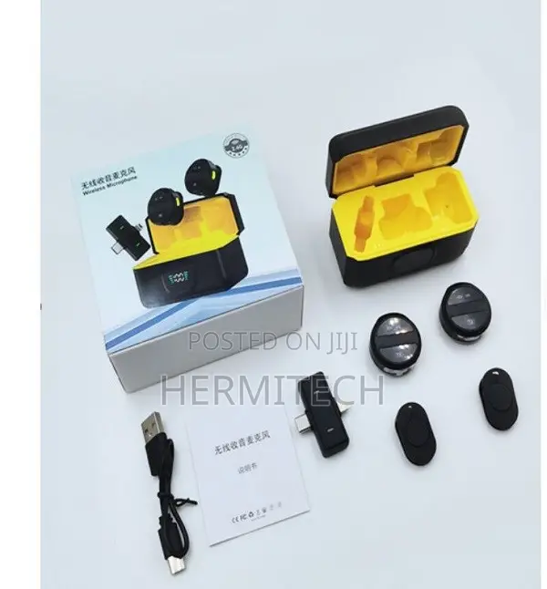 K31Pro Collar Clip Button Microphone for Vlogs and Reels