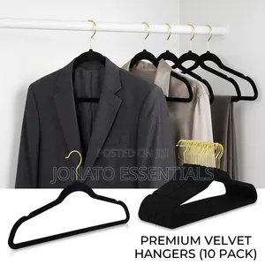 10 Piece Velvet Cloth Hangers