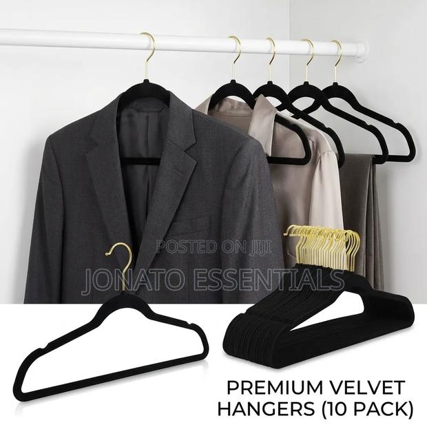 10 Piece Velvet Cloth Hangers