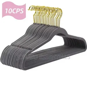 10 Piece Velvet Cloth Hangers