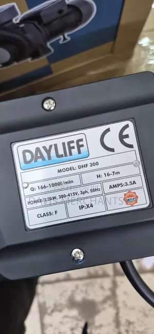Three Phase Surface Pump Dayliff 3" Inlet 1000l/Min DHF 300