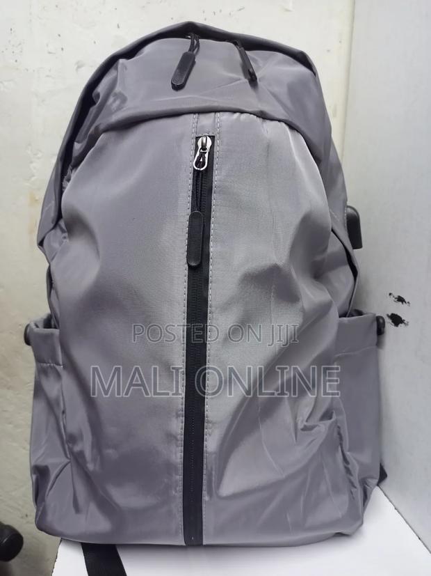Grey, Water-Resistant Nylon Backpack