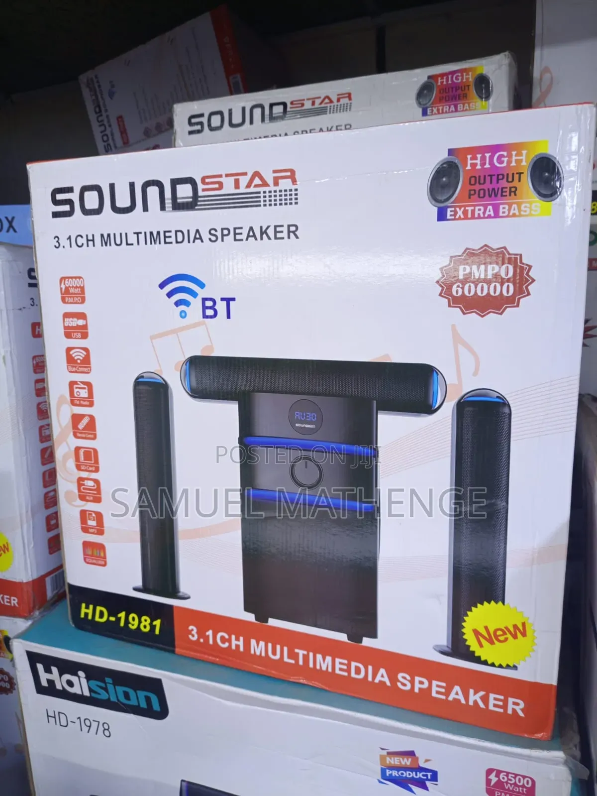 Soundstar 3.1CH High Output Power Speaker System – HD-1981