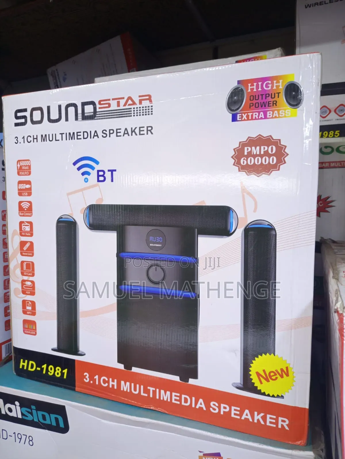 Soundstar HD-1981 Bluetooth Multimedia Speaker – USB/FM/SD/AUX