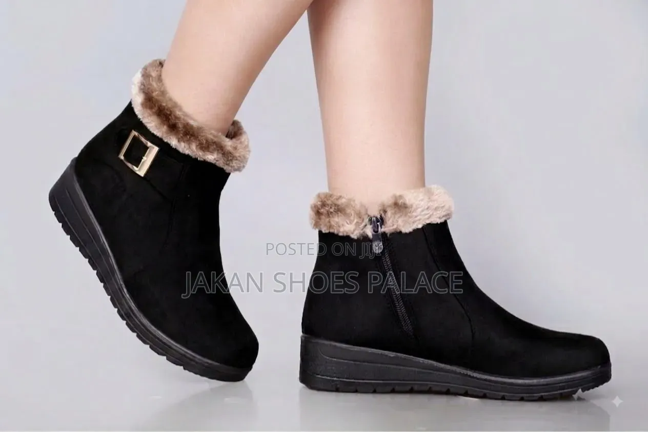 Ankle Boots With Fur Insole