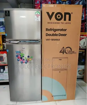 Von Double Door Fridge VRT-181DRAX