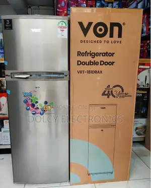 Von Double Door Fridge VRT-181DRAX