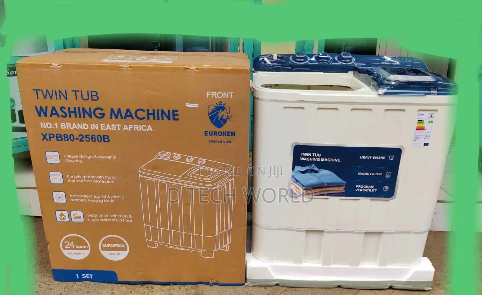 8 Kg Euroken Twin Tub Washing Machine