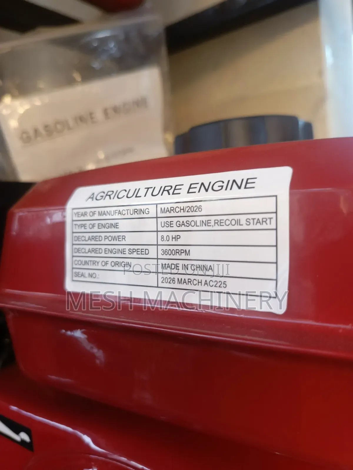 Aico Japan 8.0hp Petrol Engine