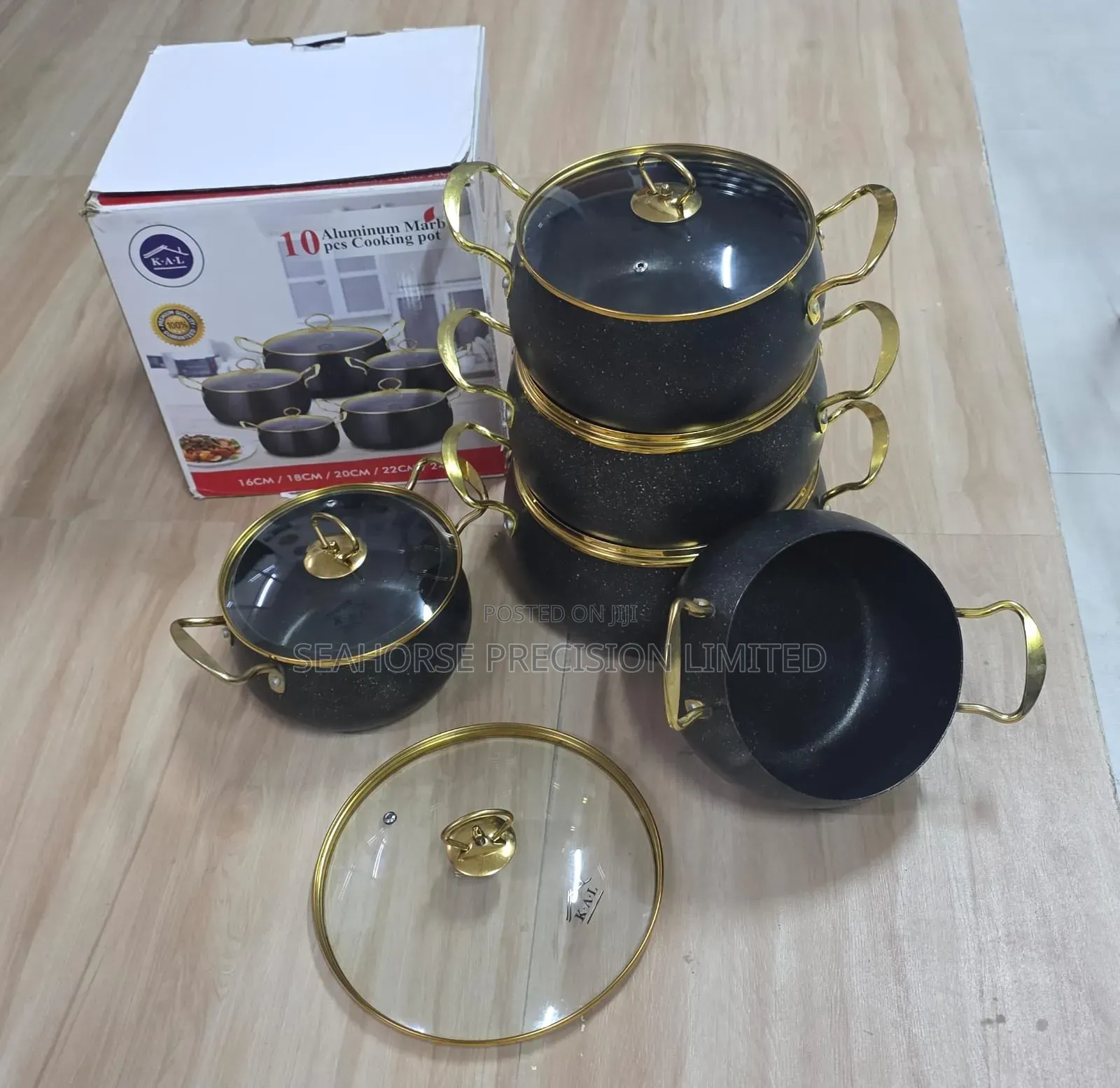 10pcs Nonstick Cooking Pot Set