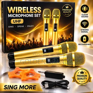 Professional Wireless Microphone 2 Pieces With a Receiver