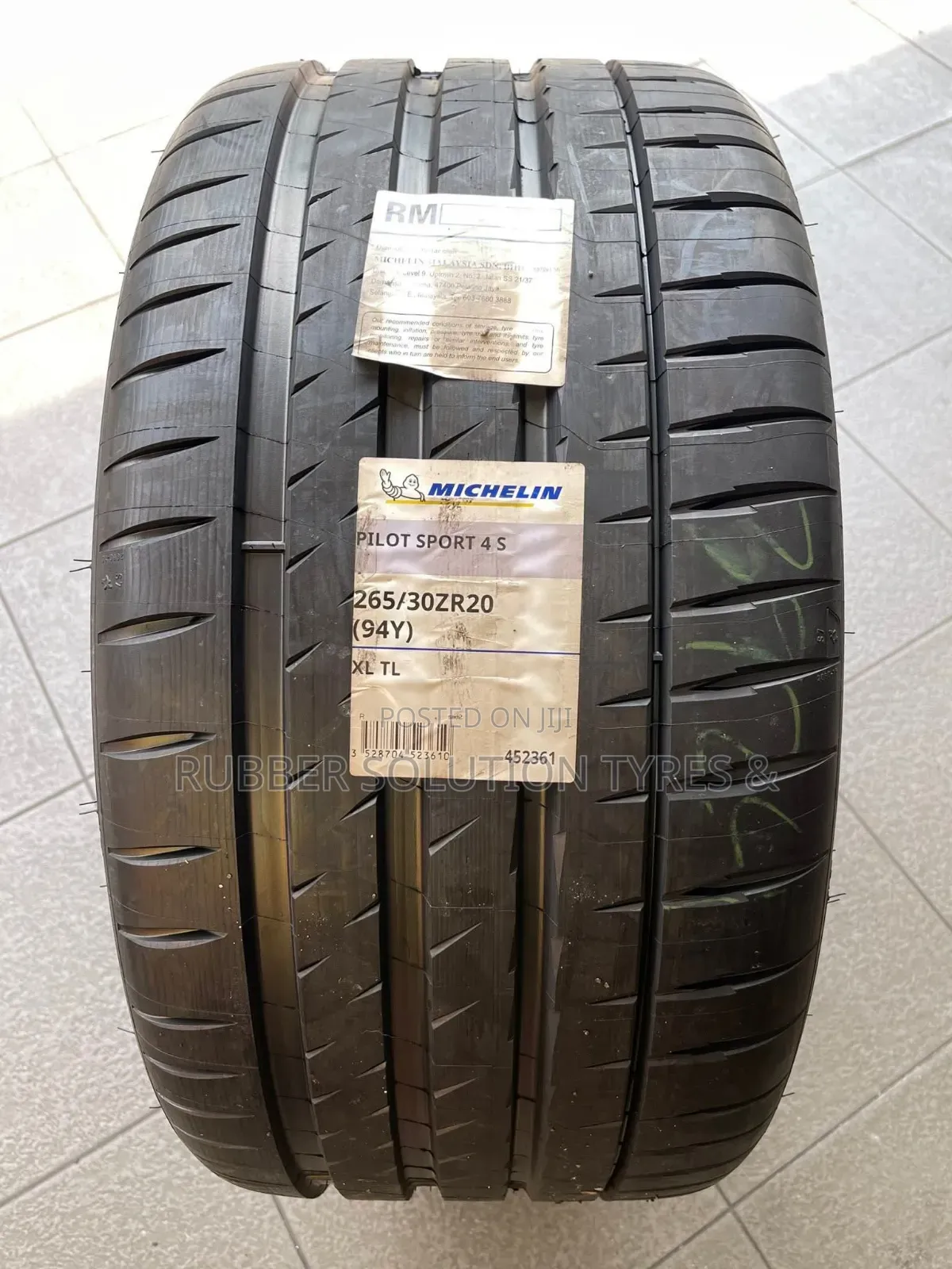 265 /30 R20 Michelin Tyres 94y Xl Pilot Sport 4suv