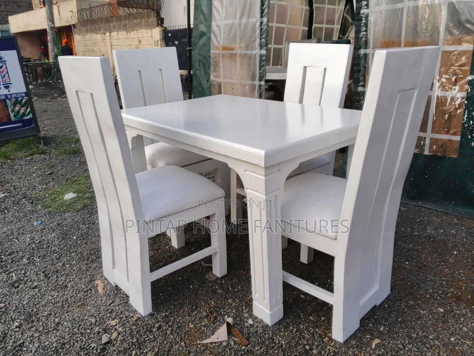 Dining Table Four Seater,white