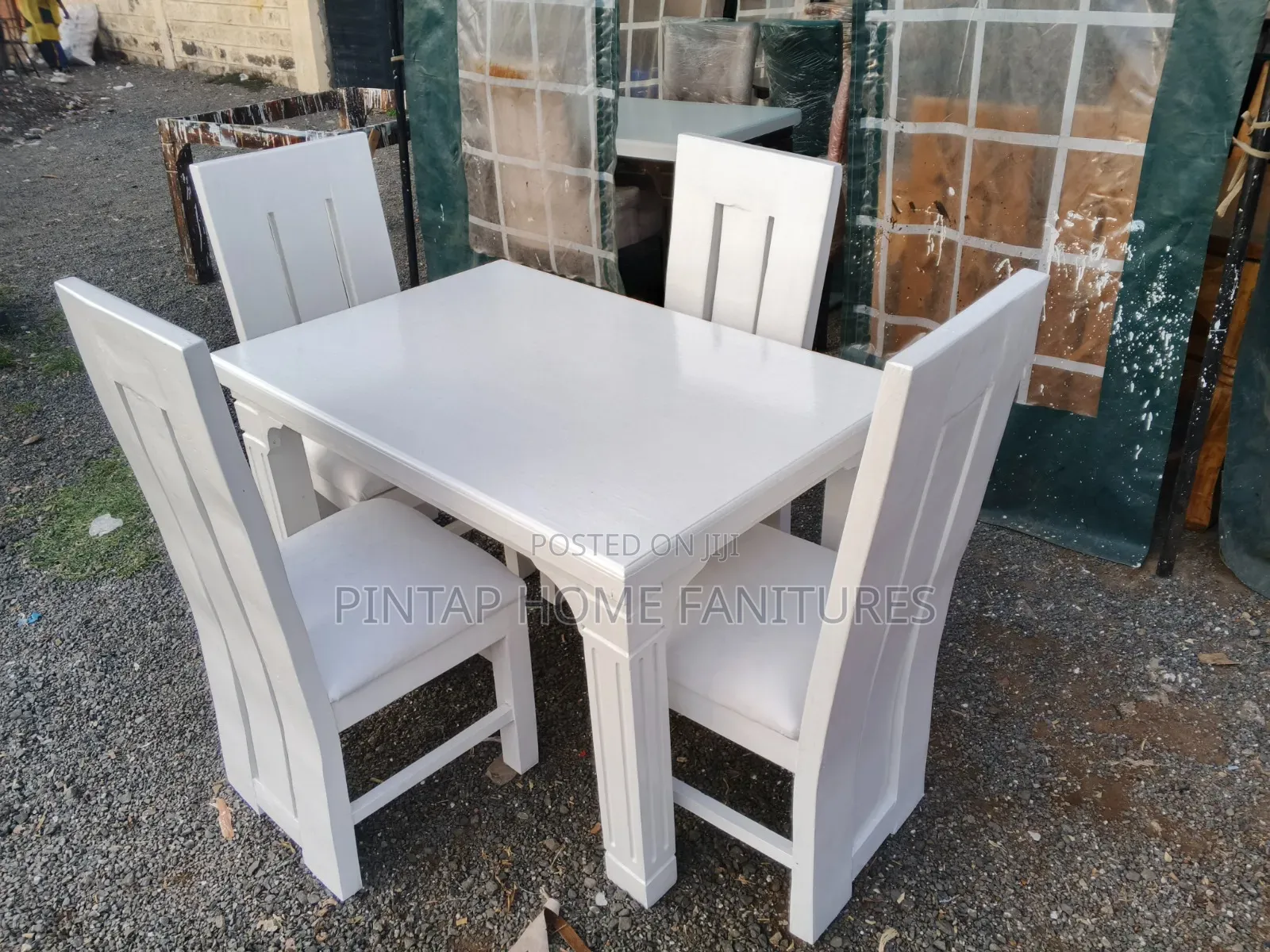 Dining Table Four Seater,white