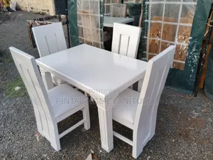 Dining Table Four Seater,white