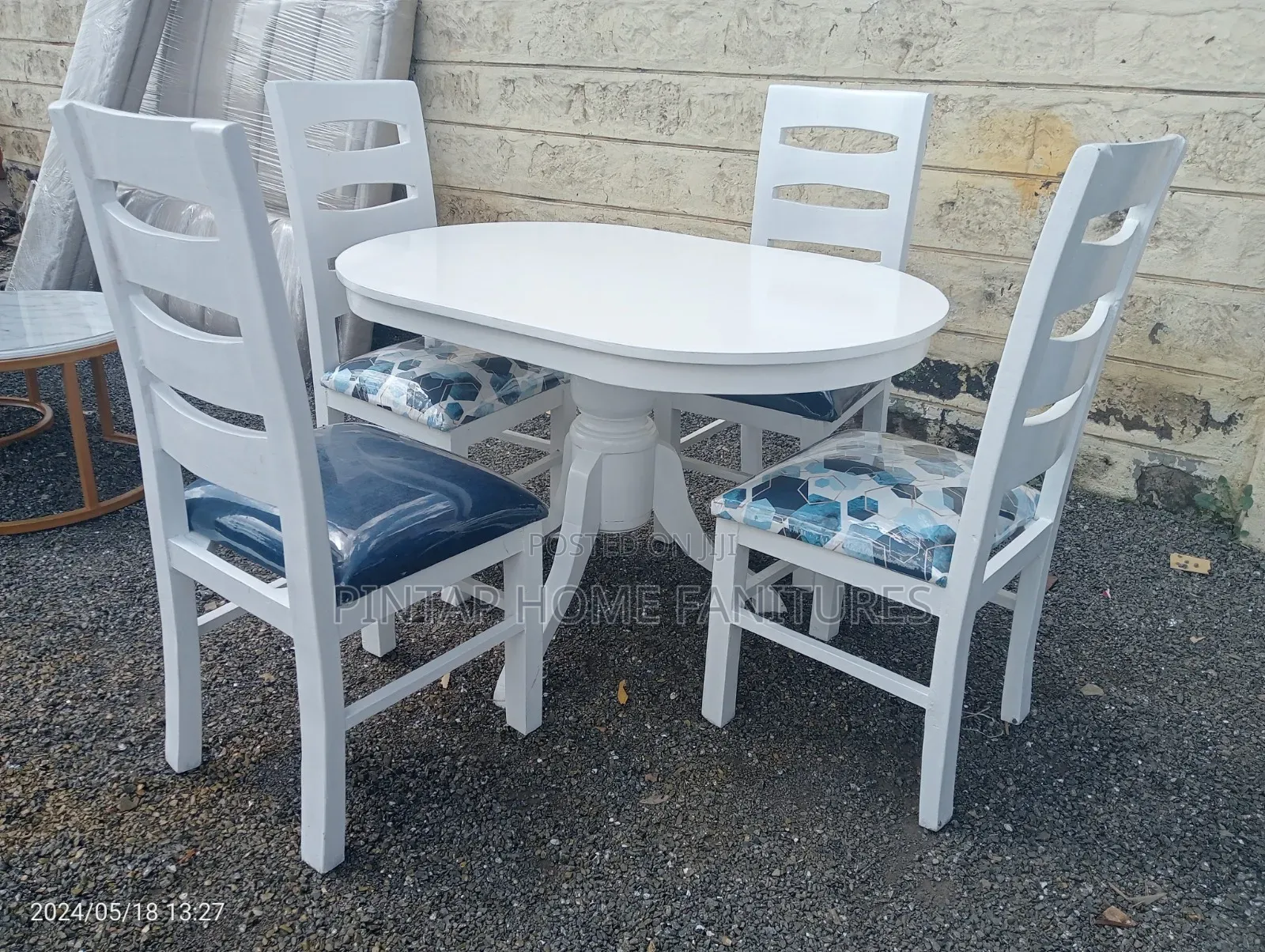 Dining Table Four Seater,white