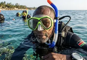 Swim Goggles and Breathing Tube Set