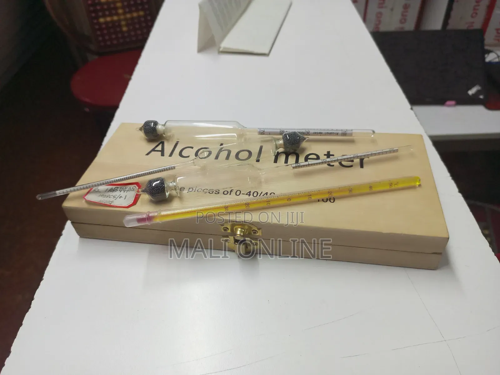 3-Piece Glass Hydrometer for Measuring Alcohol