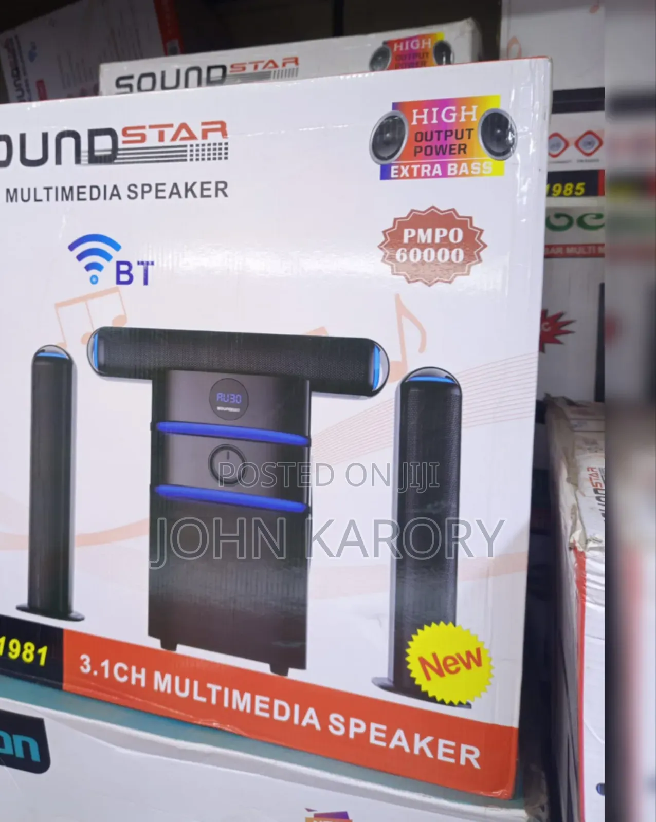Soundstar 3.1CH Multimedia Speaker System With Extra Bass