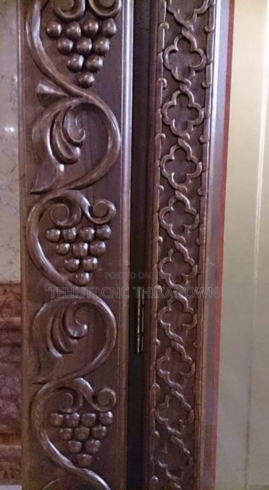 Solid Wooden Mahogany Doors Sculpting