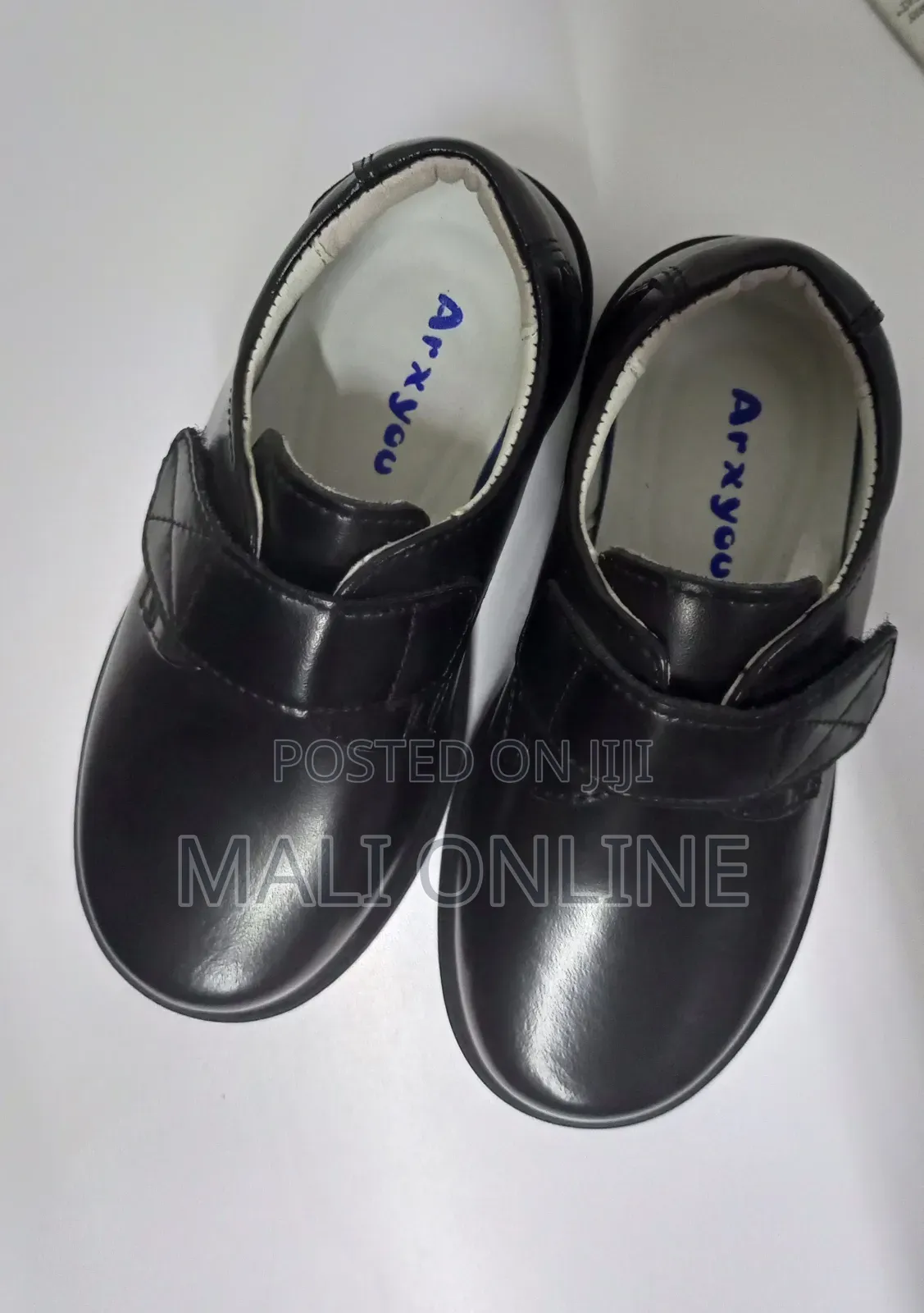 Children Black School Shoes