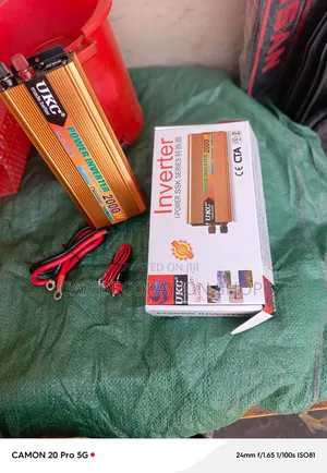 Ukc 2000w Power Inverter With Metallic Casing With Red/Black Cables