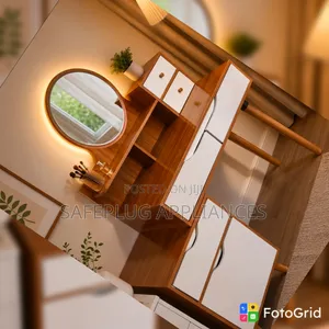 Large Vanity Dressing Table With LED Lights