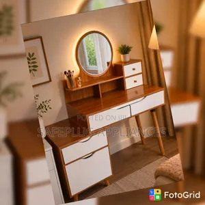Executive Big Dressing Table With LED Mirror