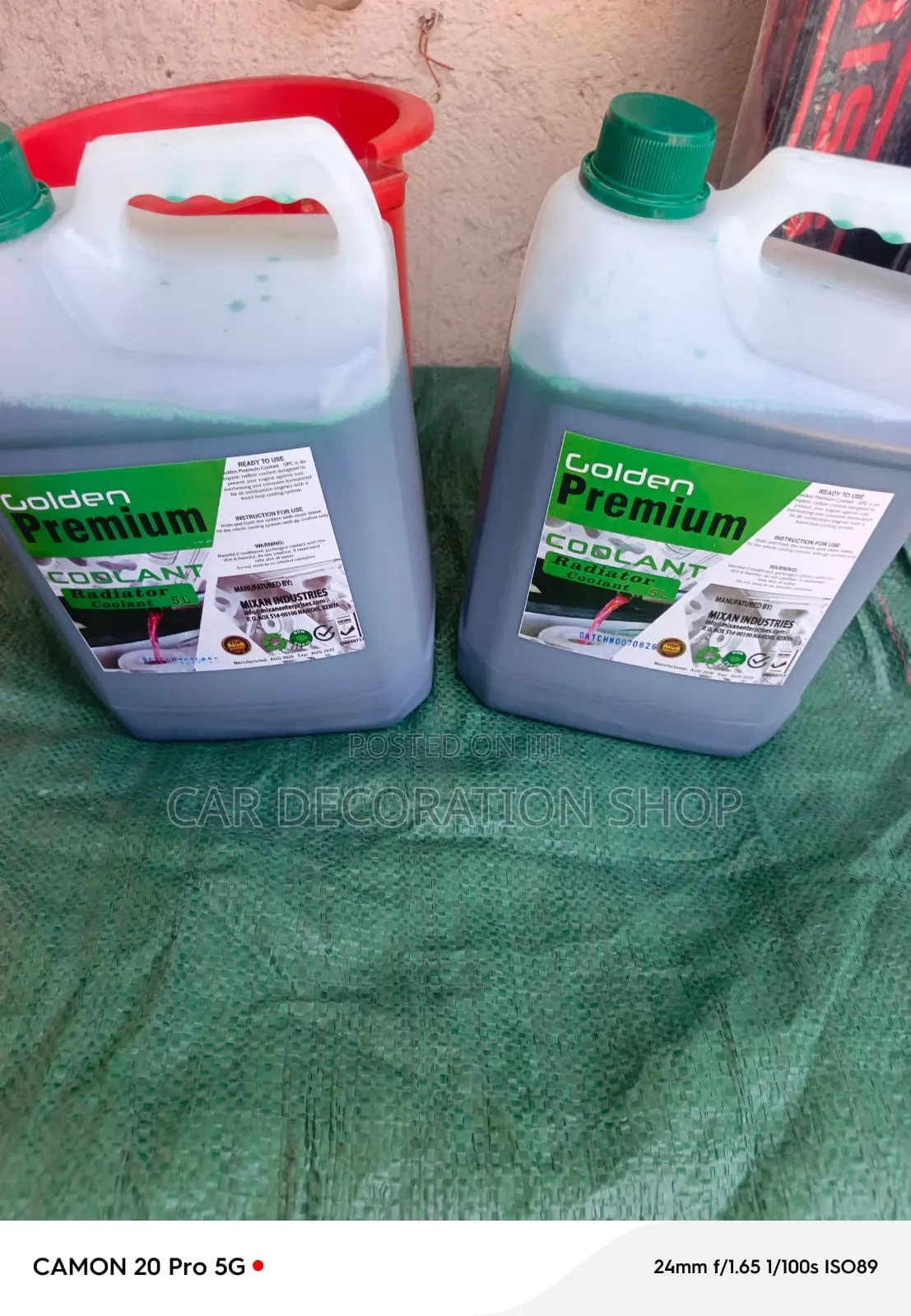 Golden Premium 5litre Engine Coolant Formulated2protect Cooling System