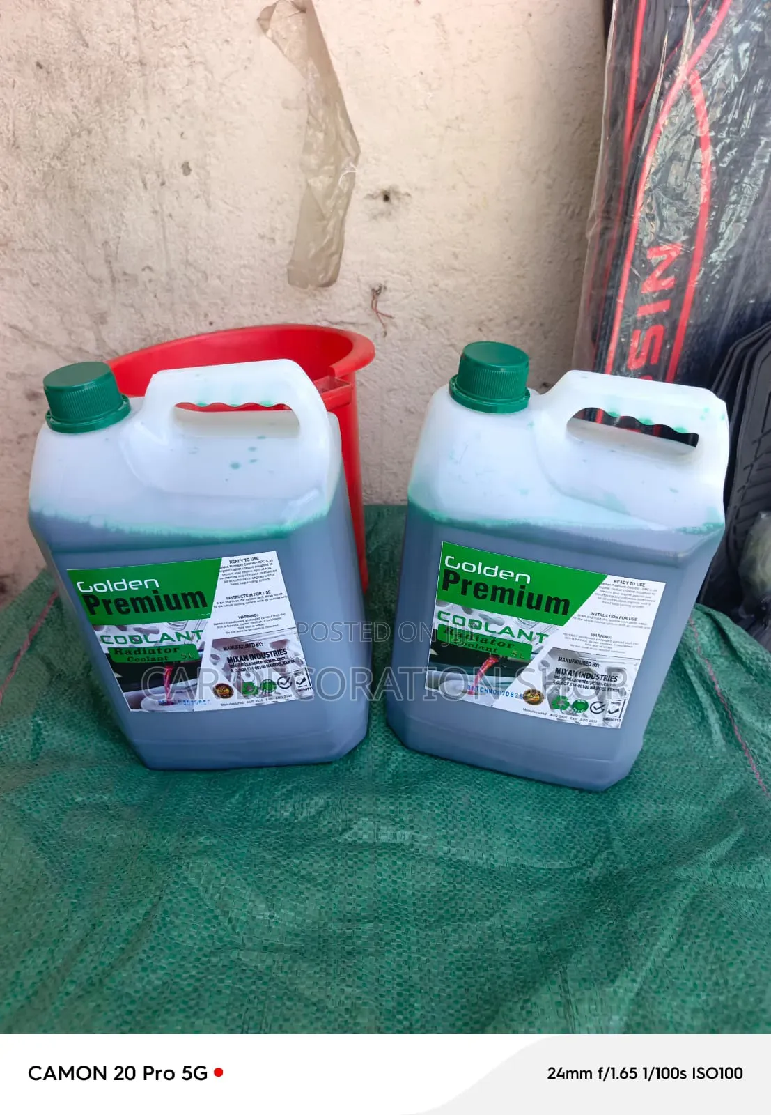 5L Green Jerrycan Coolant Anti Rust/Corrosion Protection 4components