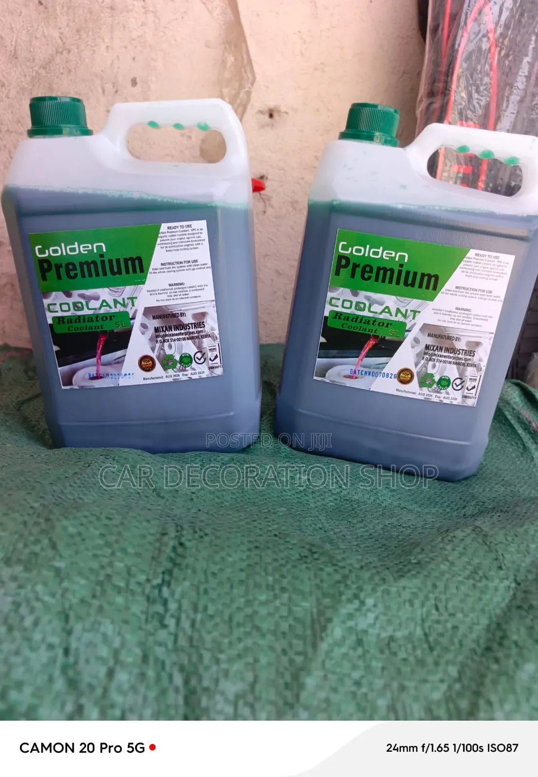Ready to Use Formula 5L Golden Premium Radiator Coolant