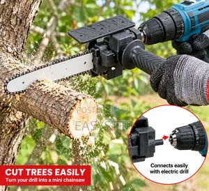 Drill to Chain Saw Attachment