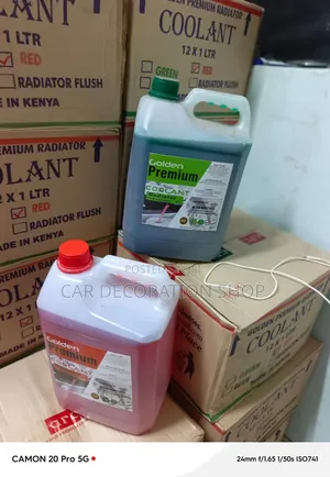 Engine Coolant Formulated Ready to Use Solution in Red or Green 5L
