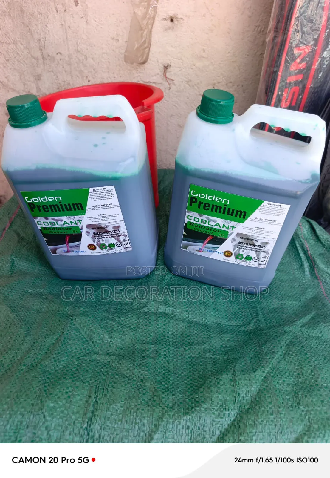 Engine Coolant Formulated Ready to Use Solution in Red or Green 5L