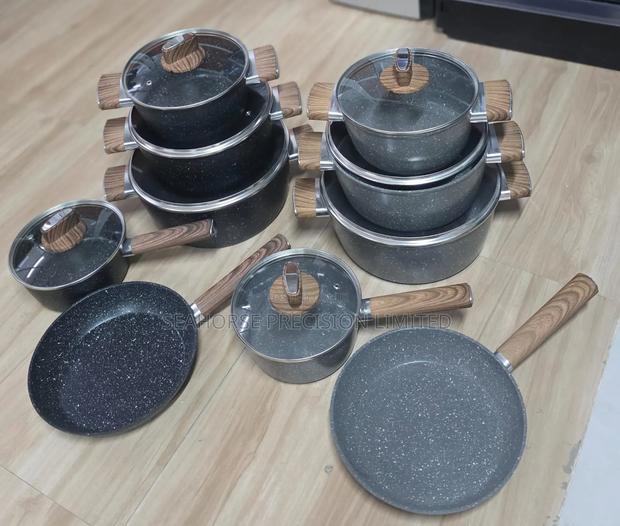 12pcs Granite Nonstick Cookware Set