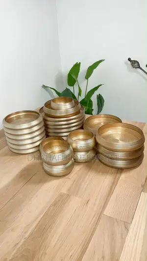 Luxury Gold/Brown 24pc Dinner Set 