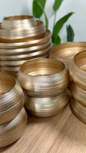 Luxury Gold/Brown 24pc Dinner Set 