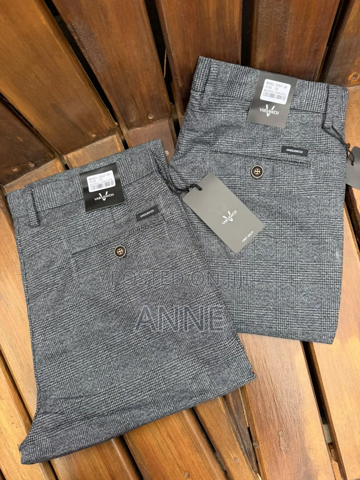 Official Checked Pants for Men