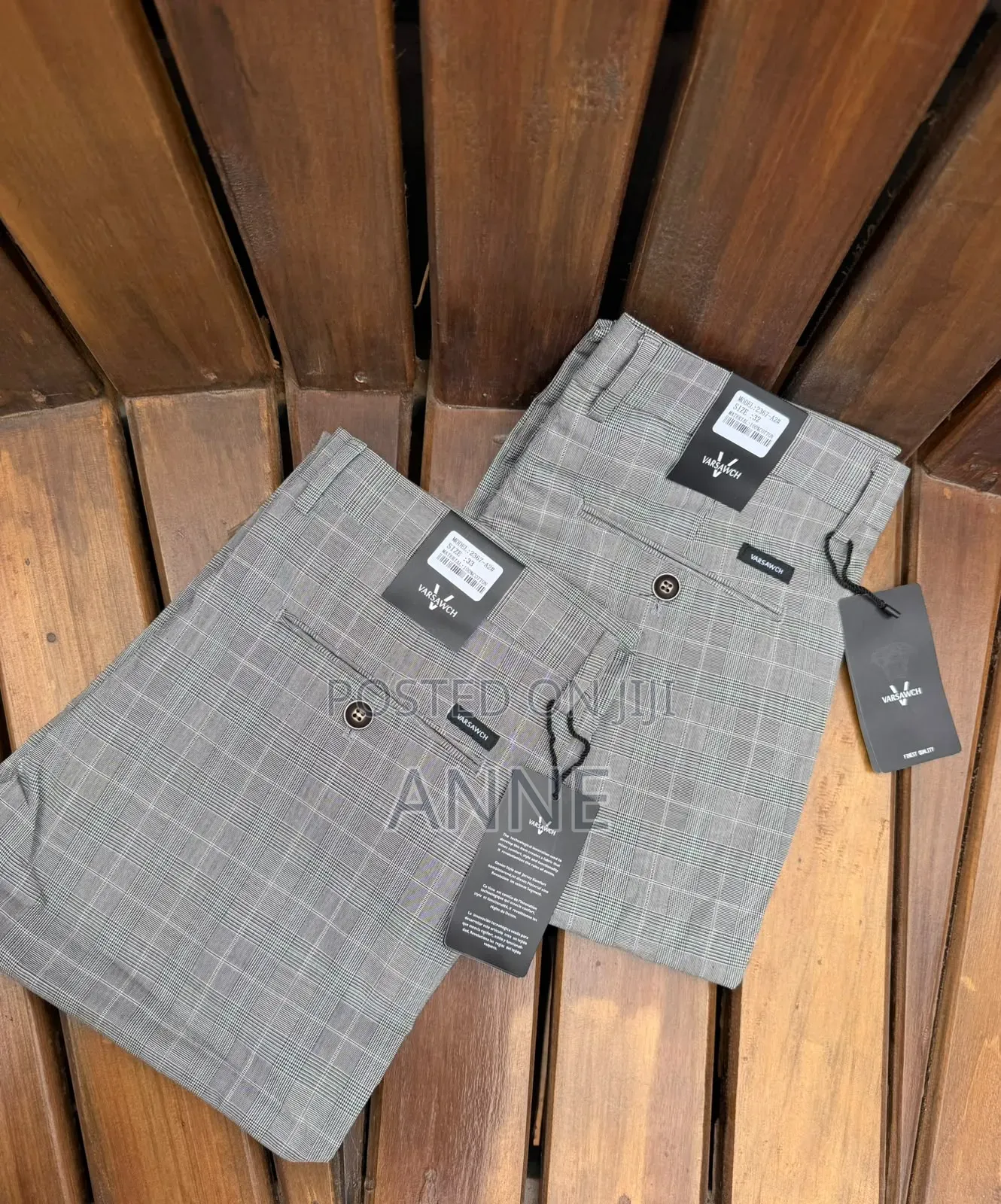 Official Checked Pants for Men