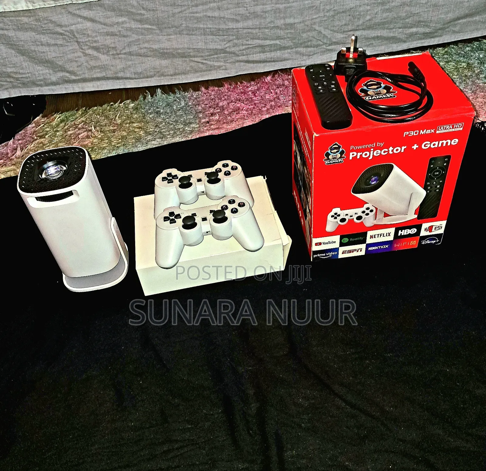 P30 Max Ultra HD Projector + Game Console,