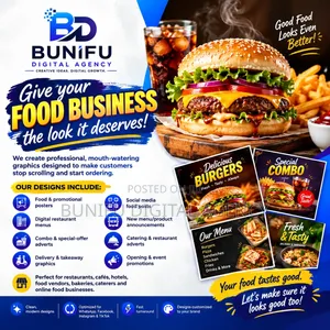 Restaurant Posters + Menu Design + Food Ads