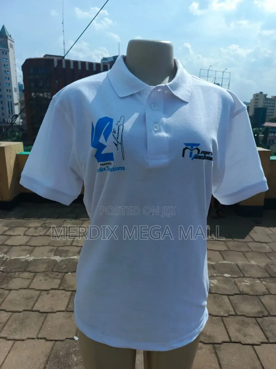 White Cotton Polo Shirt,Polo Shirt