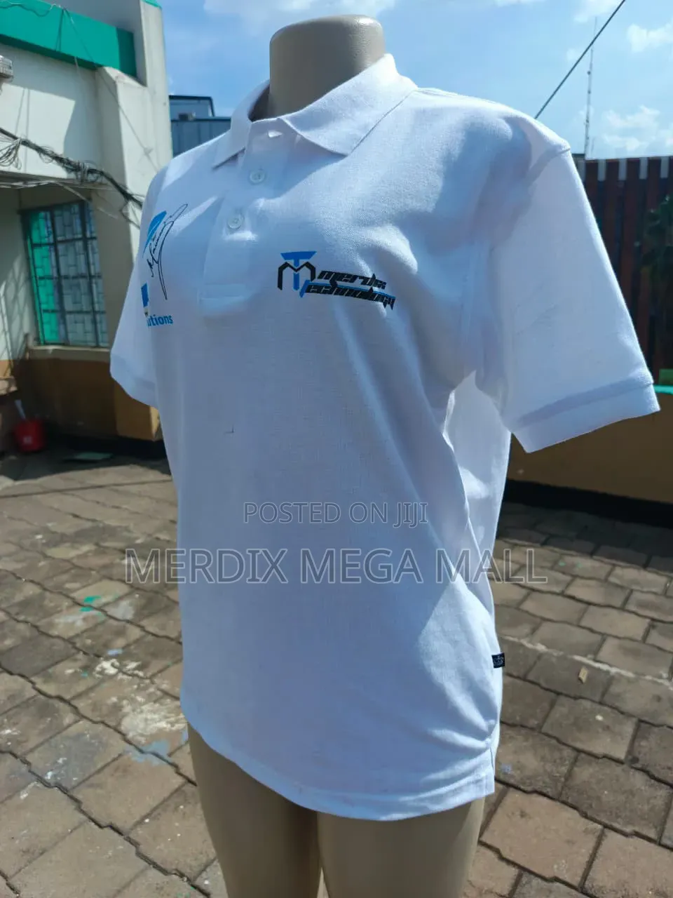 White Cotton Polo Shirt,Polo Shirt