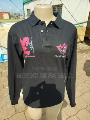 Long Sleeve Black Cotton Polo Shite,Polo Shirt