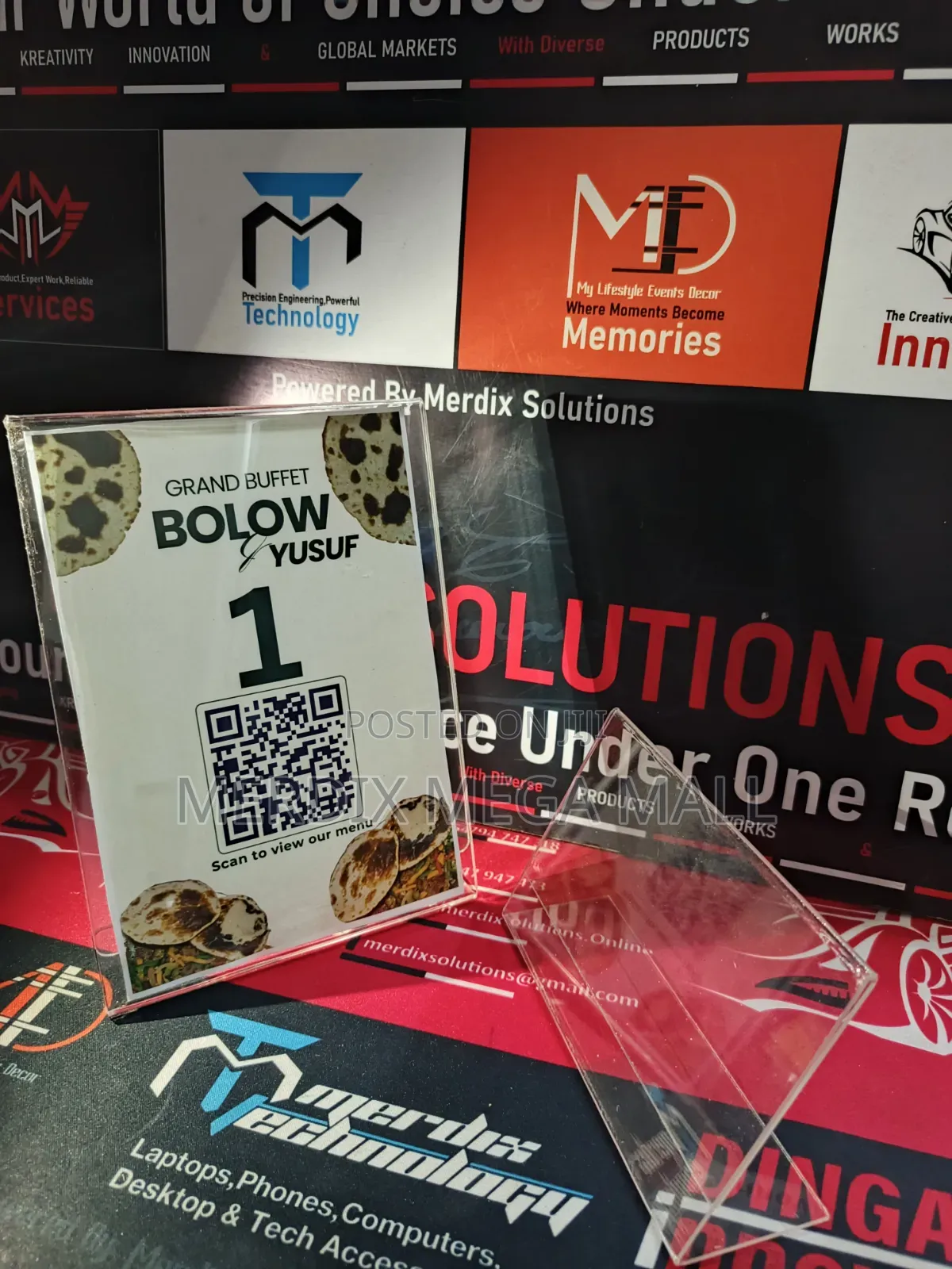 A5 Acrylic Table Stand,Menu Holder