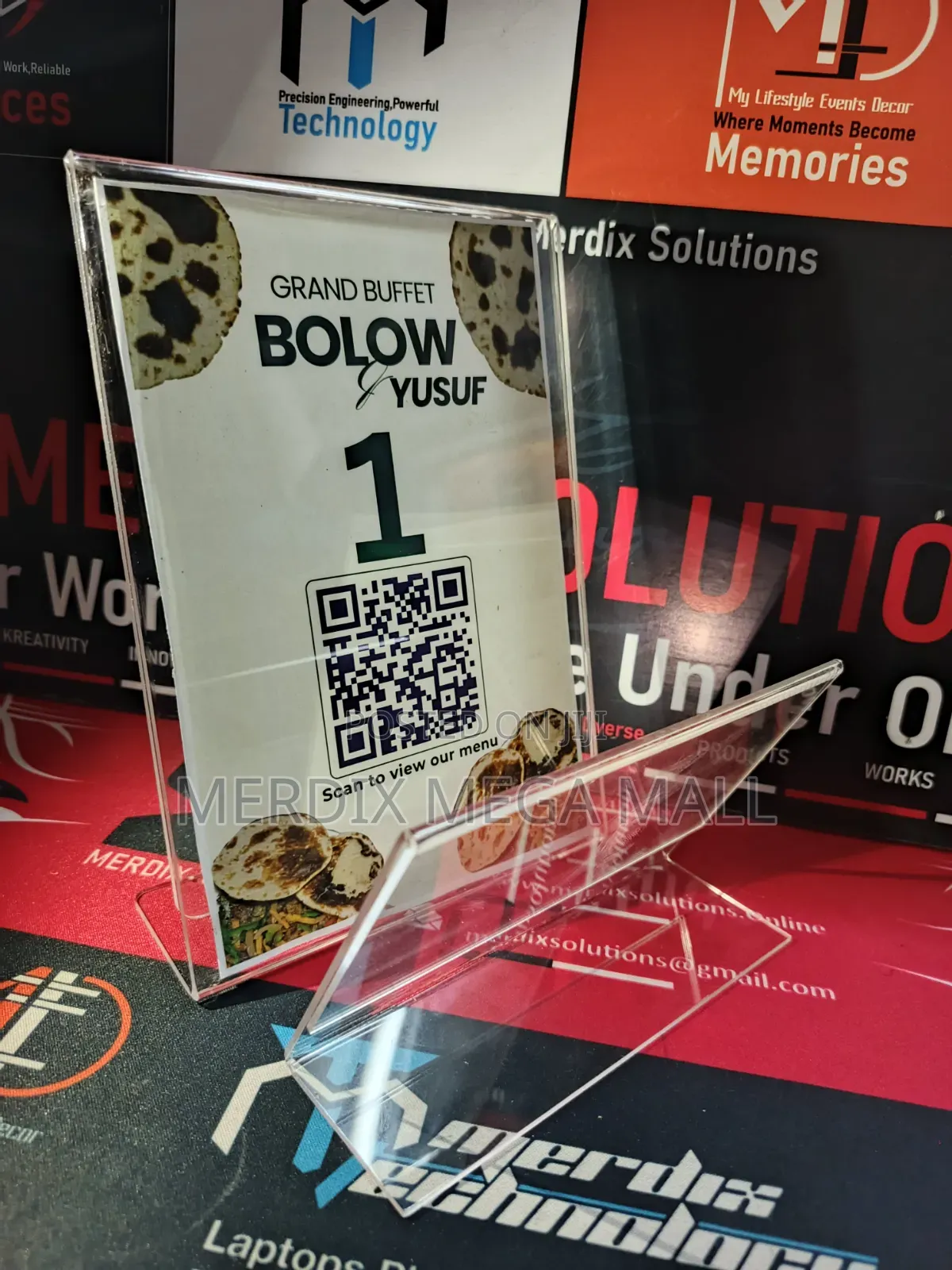 A5 Acrylic Table Stand,Menu Holder