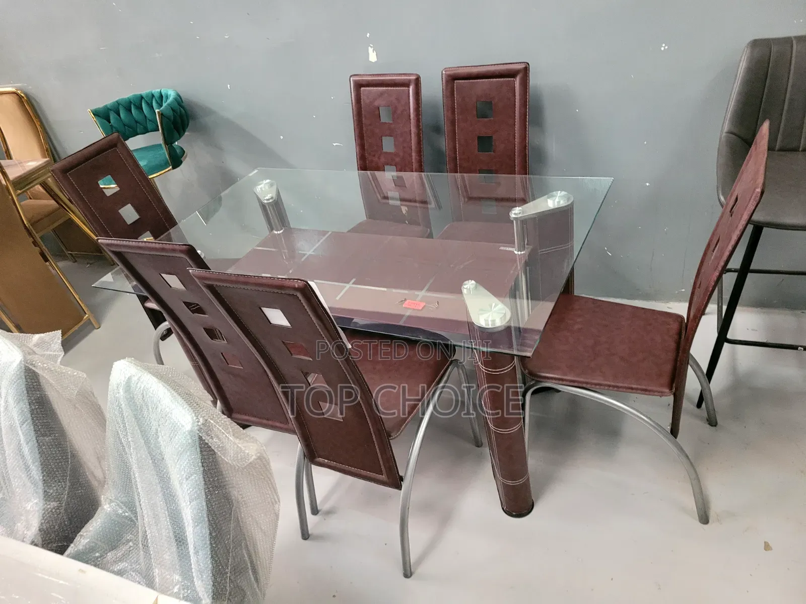 Glass Dining Table 6 - Seater