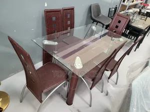 Glass Dining Table 6 - Seater